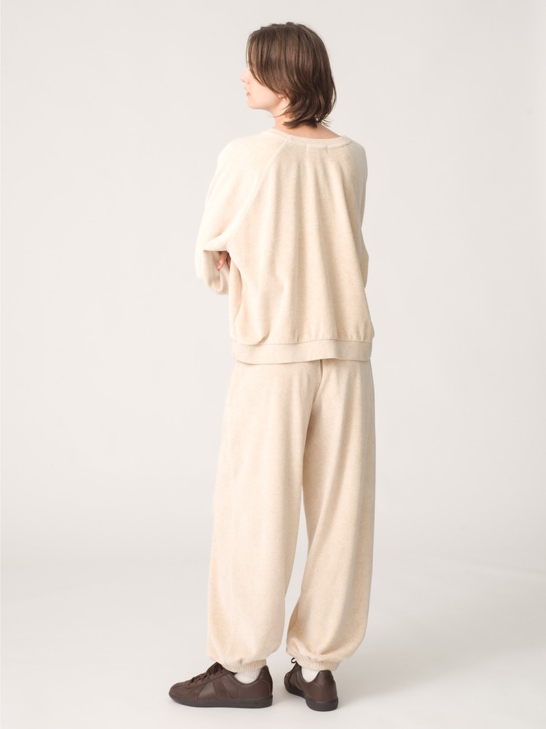 サモス オーバーサイズ スウェットシャツ（グレー/バーガンディ/パープル/アイボリー/ブラック） 詳細画像 ivory 3