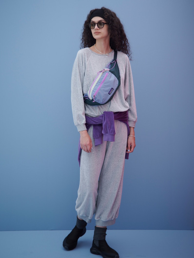 サモス オーバーサイズ スウェットシャツ（グレー/バーガンディ/パープル/アイボリー/ブラック） 詳細画像 gray 3