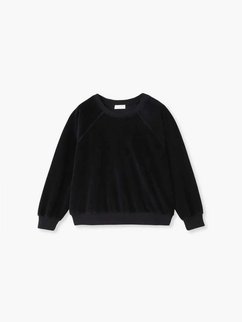 サモス オーバーサイズ スウェットシャツ（グレー/バーガンディ/パープル/アイボリー/ブラック） 詳細画像 black