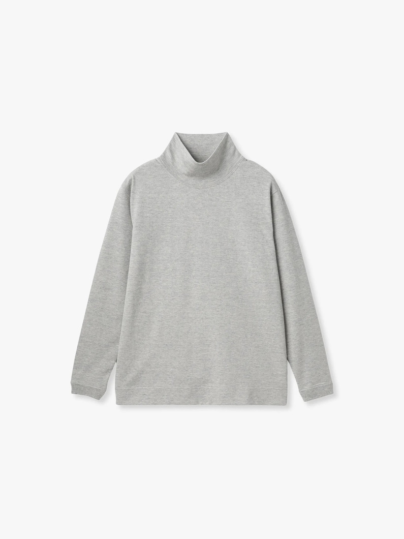 タートルネック ロングスリーブティー（ホワイト/ブラック/グレー） 詳細画像 gray 2