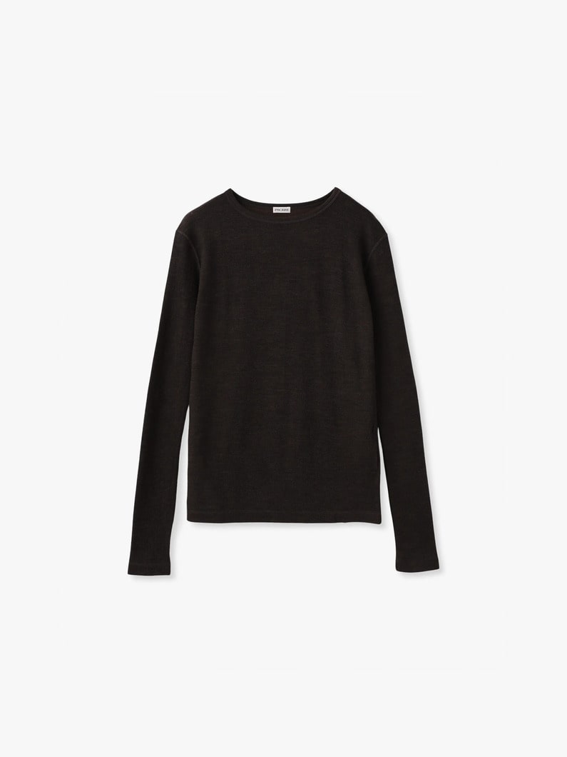 プレーティング リブ レイヤード ティー 詳細画像 beige 4