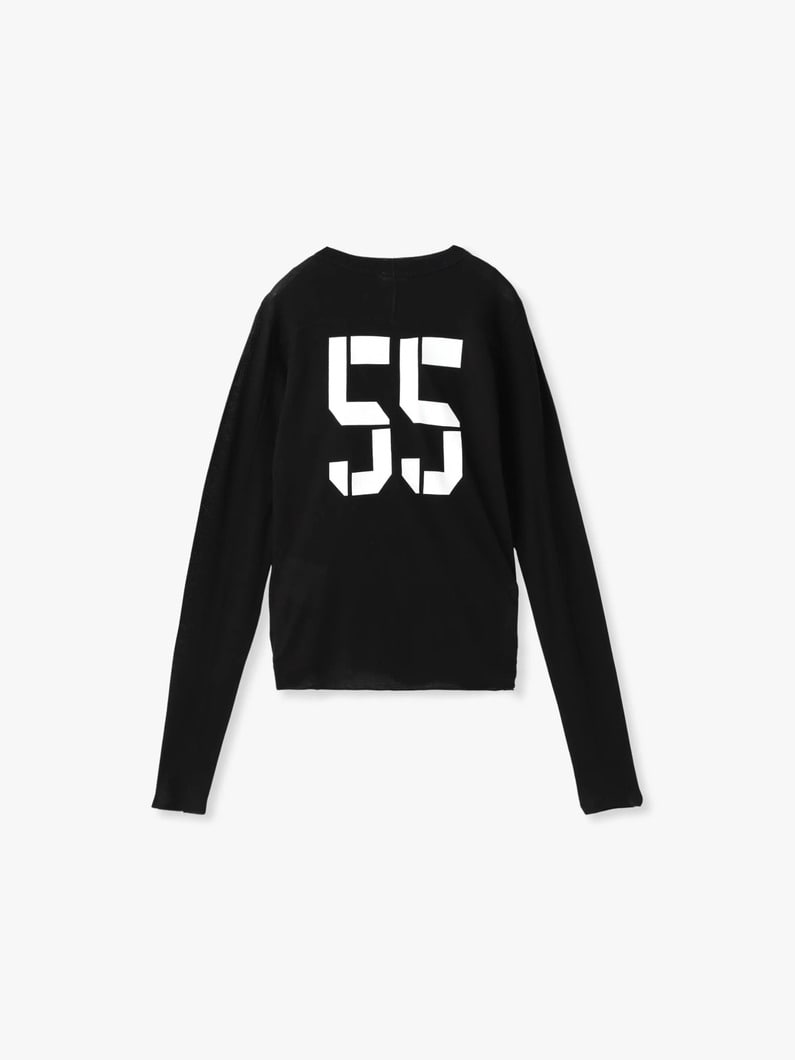 コットンカシミア ナンバー ティー 詳細画像 black 1