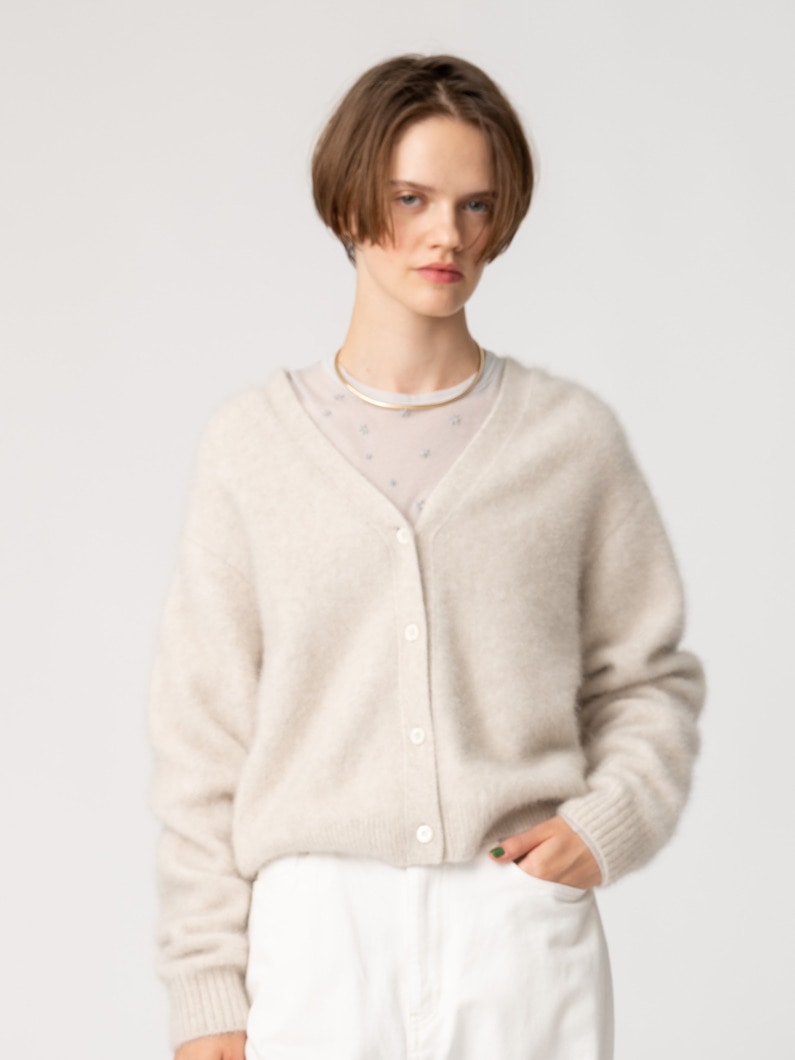 スター エンブロイダリー ガーゼ ロングスリーブティー 詳細画像 light gray 2