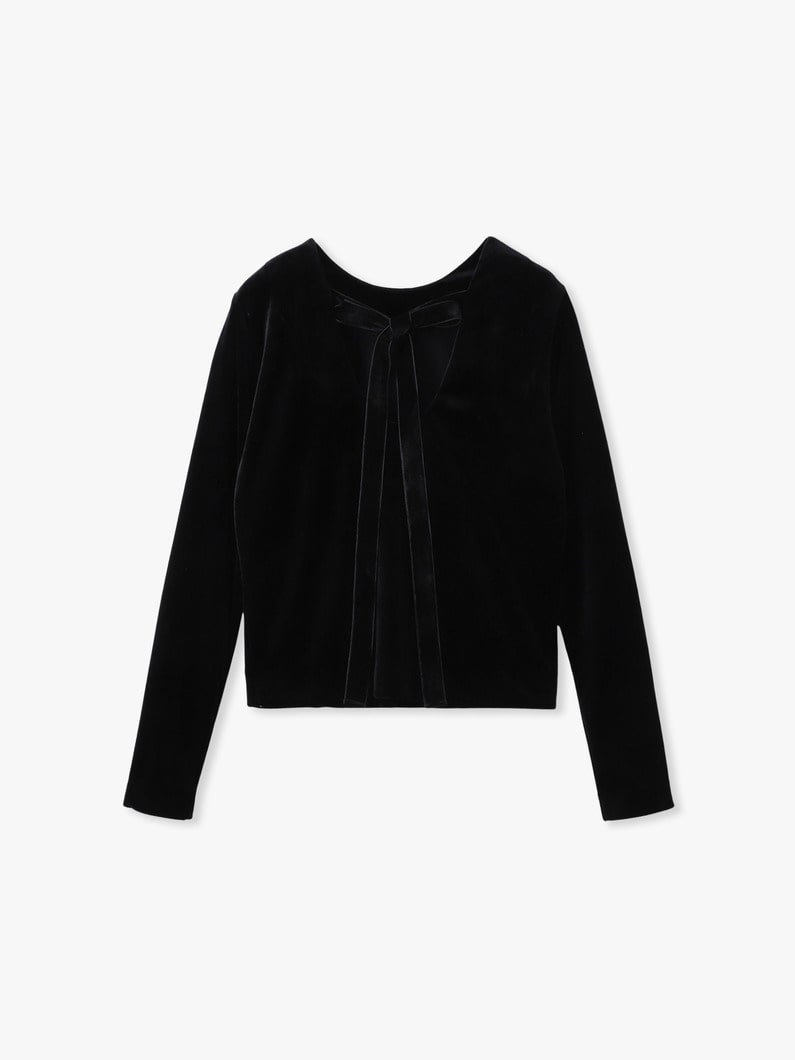 ベロアリボン トップ 詳細画像 black 1