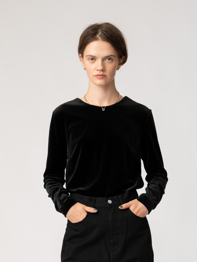 ベロアリボン トップ 詳細画像 black 2