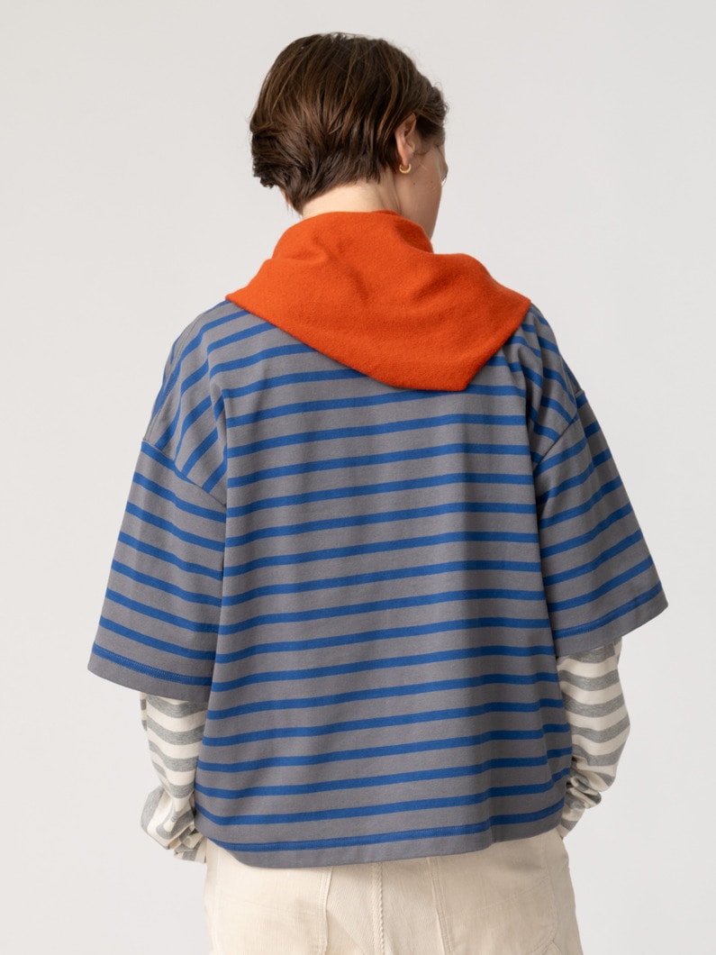 ストライプ レイヤード ロングスリーブティー 詳細画像 gray 3