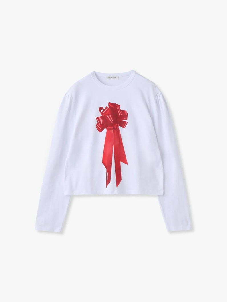 プレゼント ナップ ロングスリーブ ティー 詳細画像 white 2