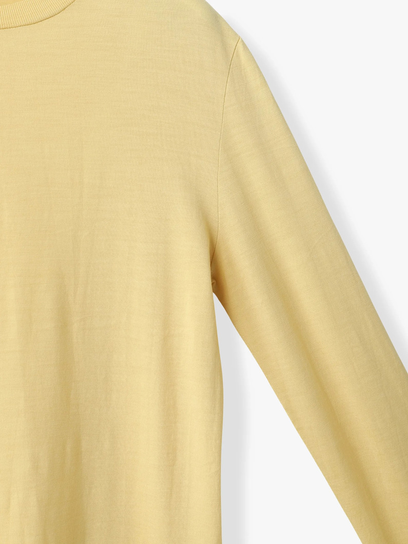 ウール ソフトジャージー ロングスリーブティー 詳細画像 light yellow 2