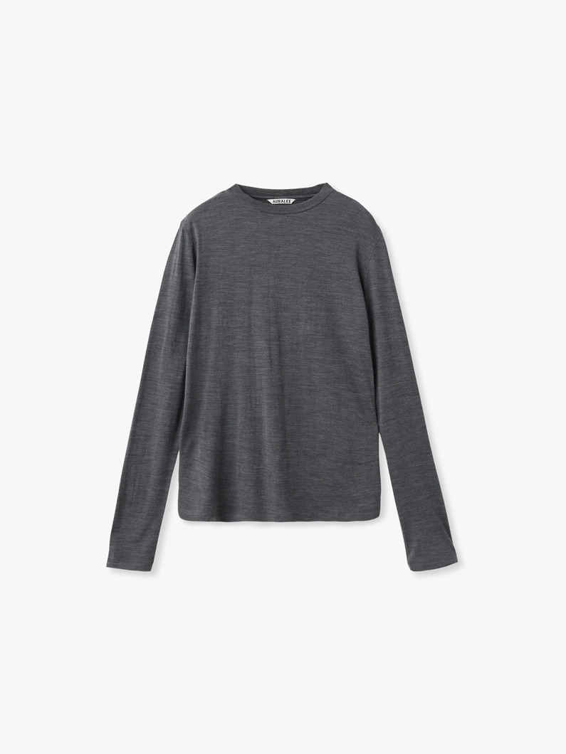 ウール ソフトジャージー ロングスリーブティー 詳細画像 charcoal gray