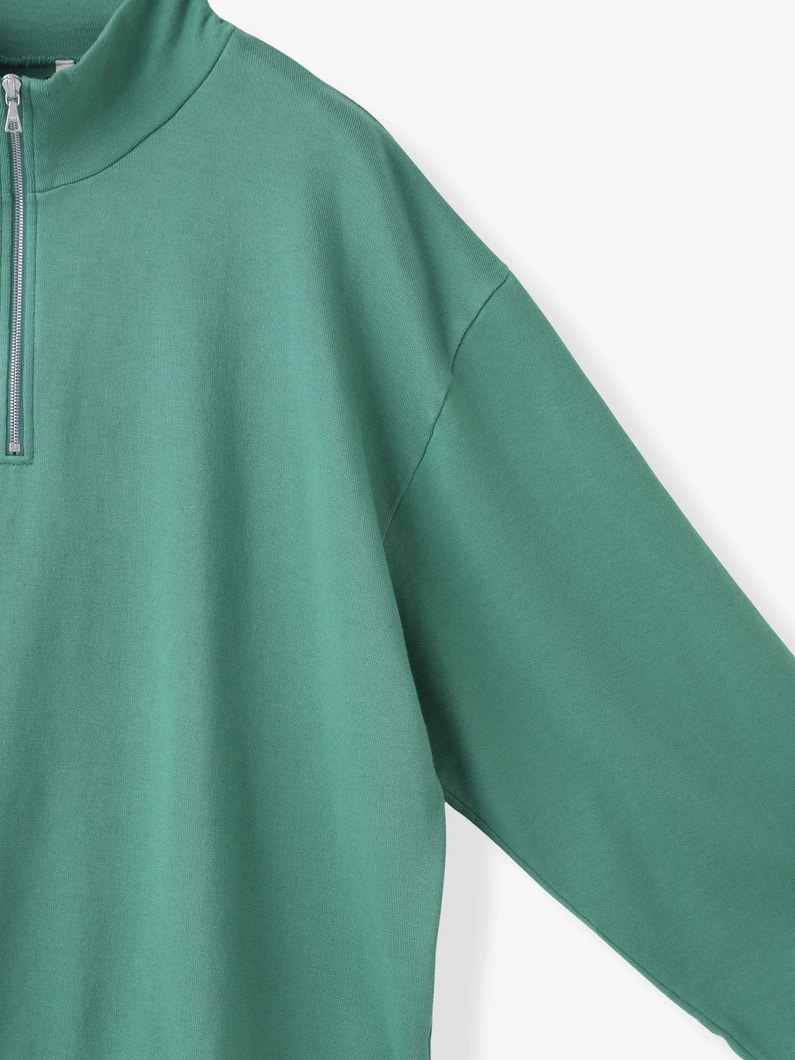 スーパーハイゲージ ハーフジップ スウェットトップ 詳細画像 green 2