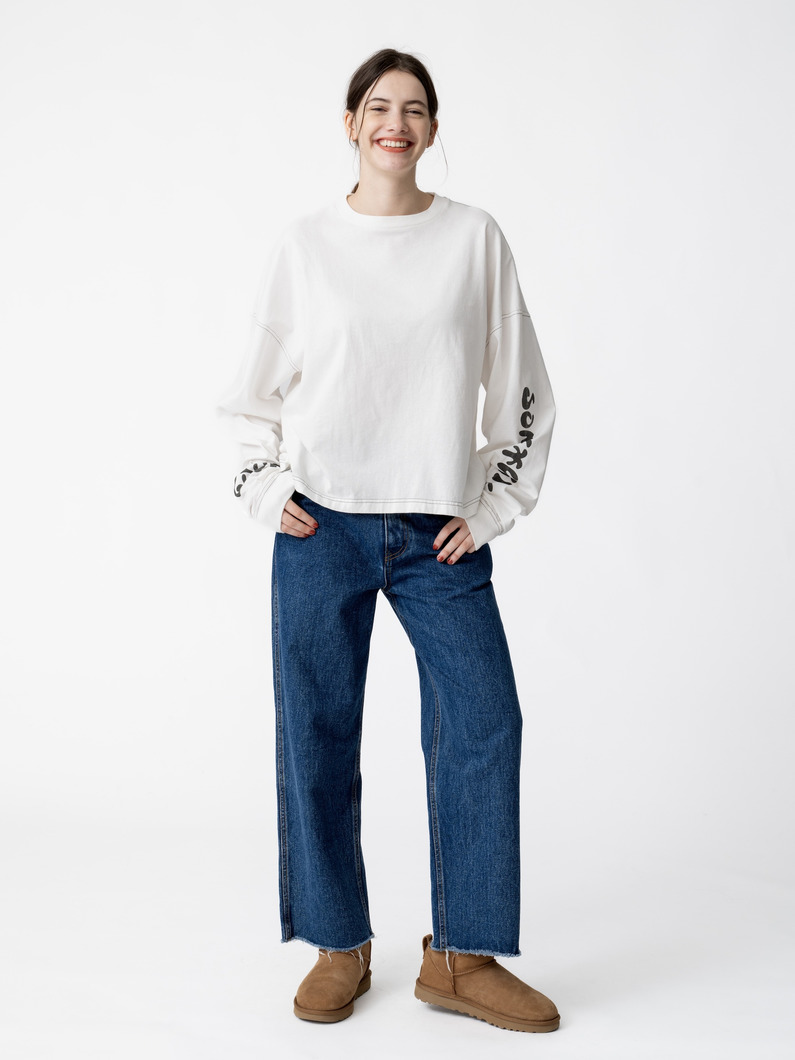 サムシング グッド ロングスリーブ ティー 詳細画像 white 2