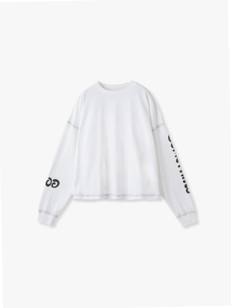 サムシング グッド ロングスリーブ ティー 詳細画像 white 3