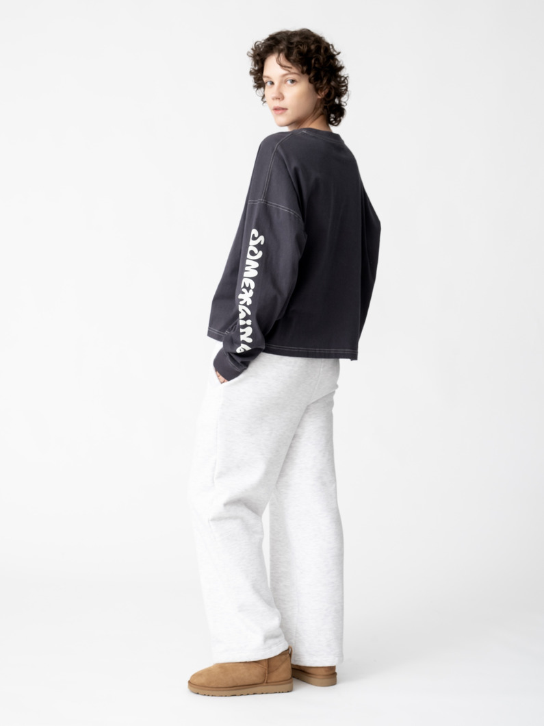 サムシング グッド ロングスリーブ ティー 詳細画像 black 2