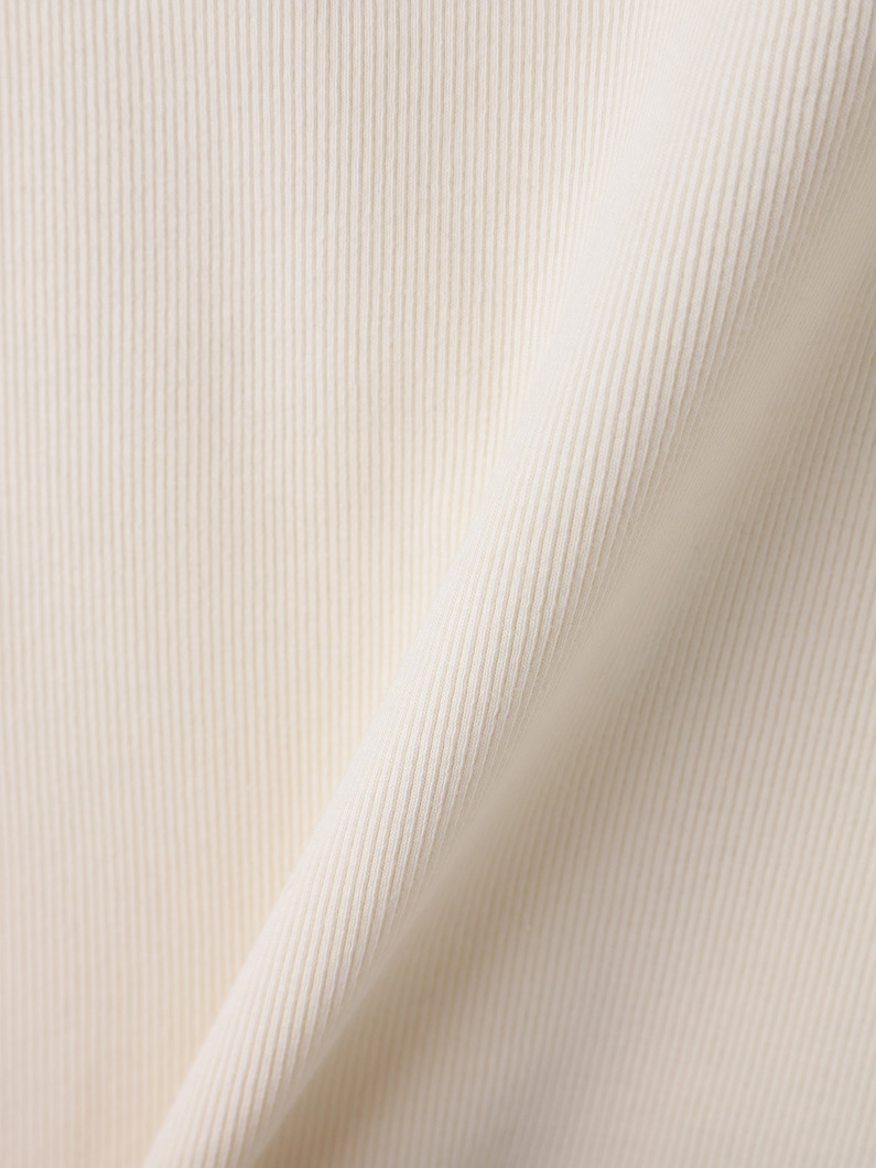 カラーステッチ メロウ リブトップス 詳細画像 green 3