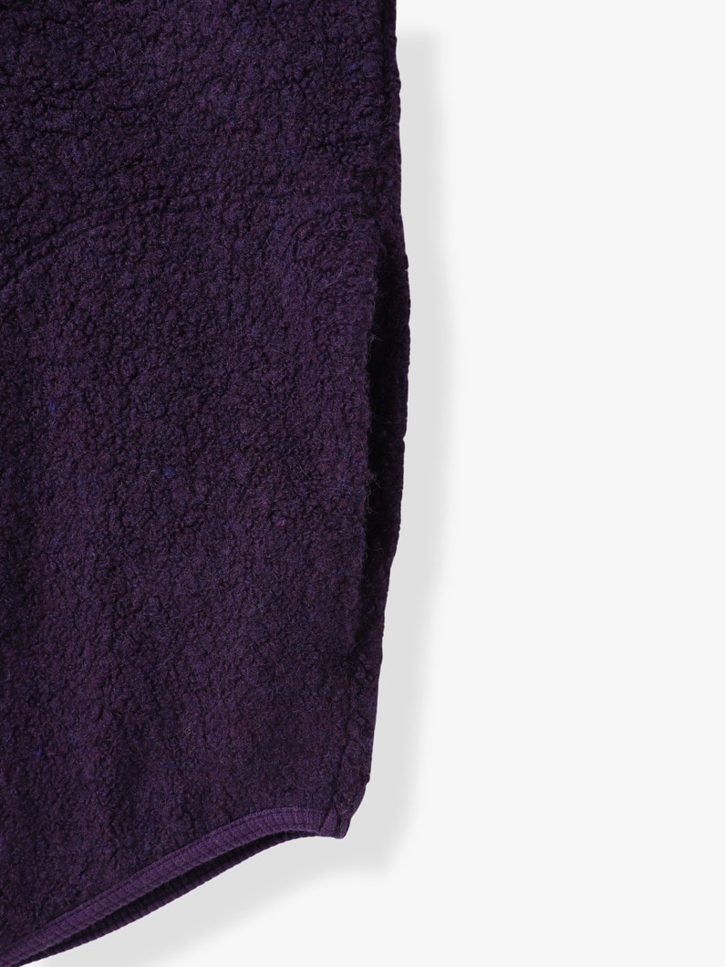 ウールボア ハーフジップ プルオーバー 詳細画像 charcoal gray 3