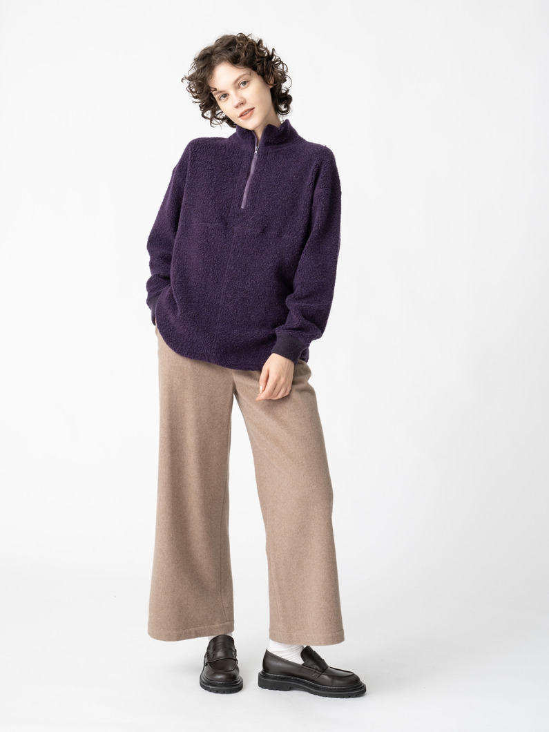 ウールボア ハーフジップ プルオーバー 詳細画像 purple 2