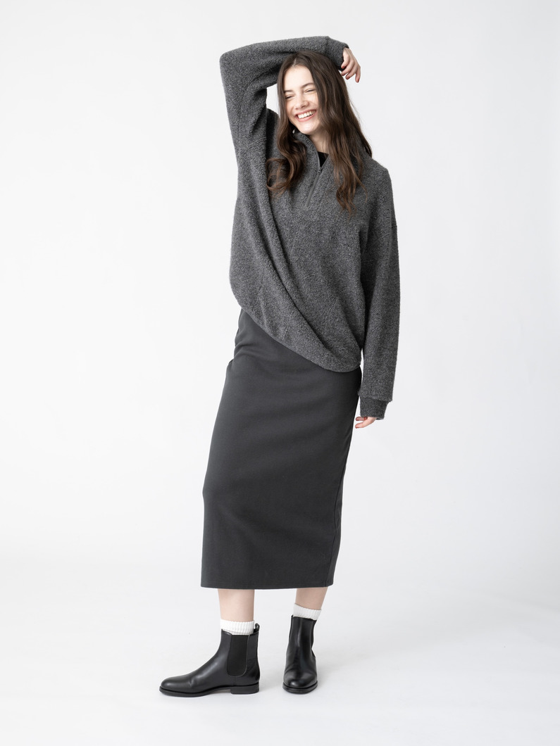 ウールボア ハーフジップ プルオーバー 詳細画像 charcoal gray 2