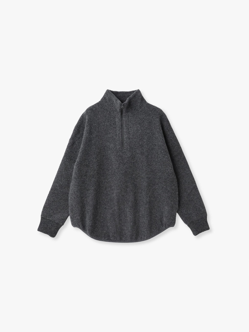 ウールボア ハーフジップ プルオーバー 詳細画像 charcoal gray 3