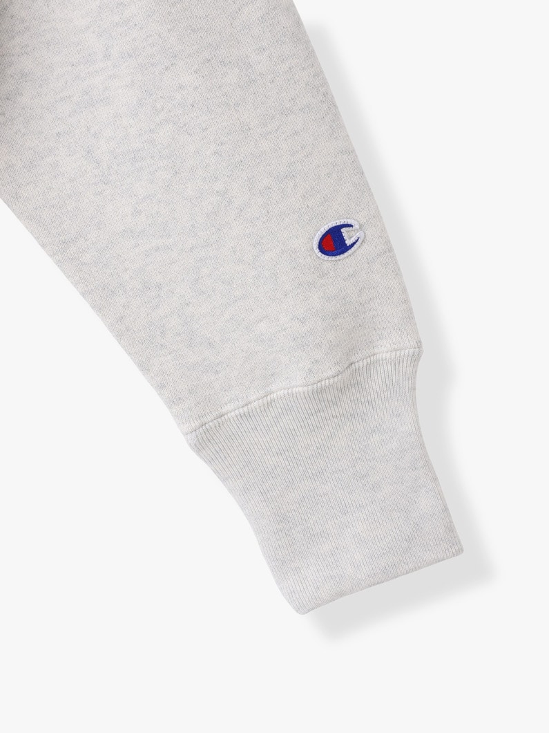 テリー フリース ハーフジップ プルオーバー（グレー/ライトグレー/ネイビー/レッド） 詳細画像 red 3