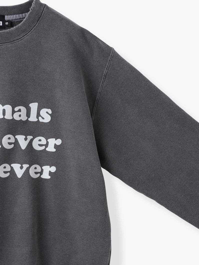 ウェネヴァー ウェアエヴァー スウェットシャツ（ブラック/ホワイト） 詳細画像 black 2