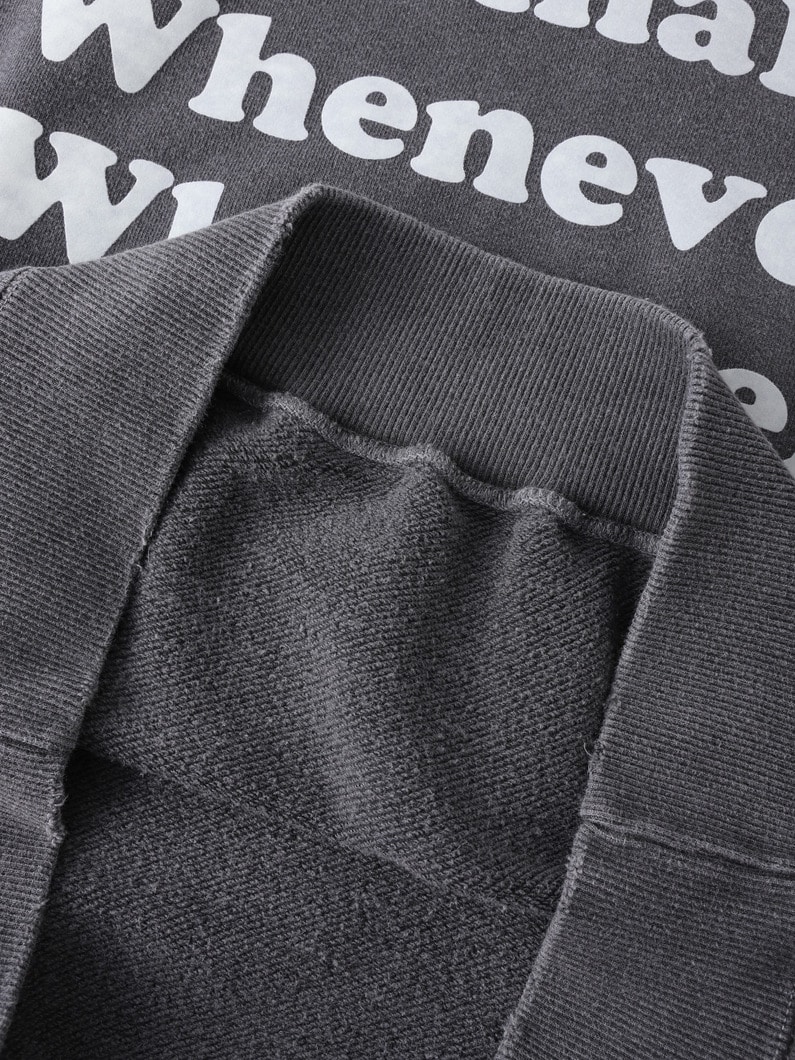 ウェネヴァー ウェアエヴァー スウェットシャツ（ブラック/ホワイト） 詳細画像 black 3