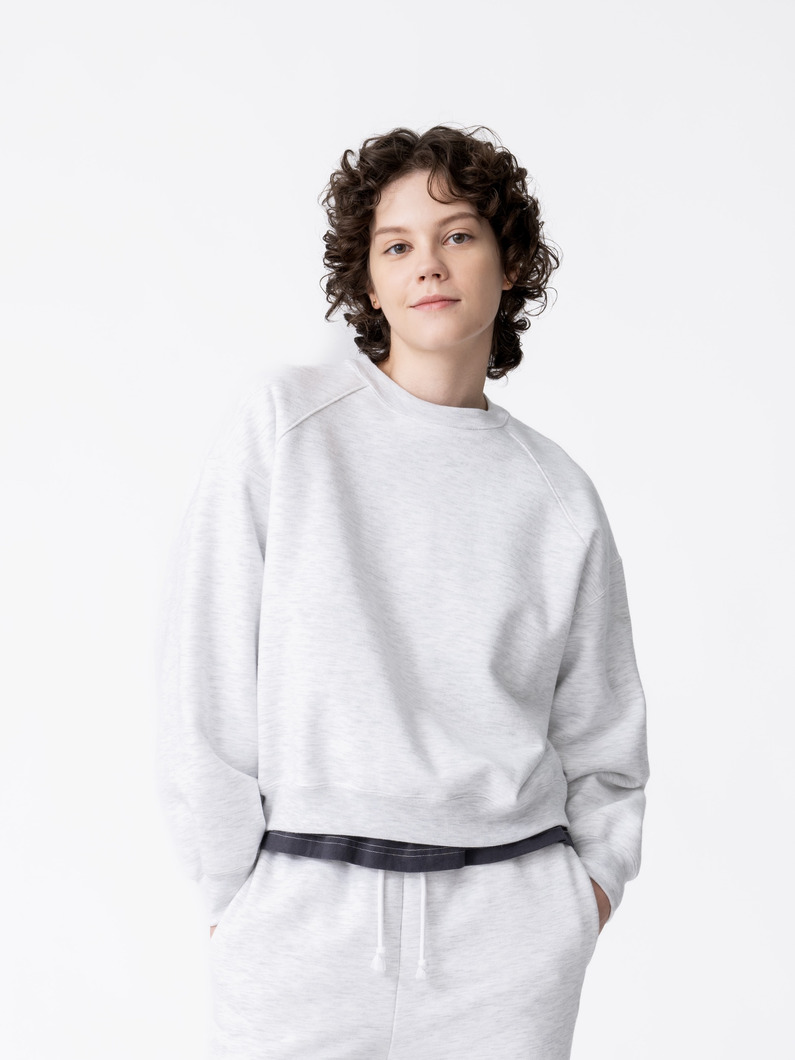 バレル スウェットプルオーバー（ホワイト/ブラック） 詳細画像 white 1