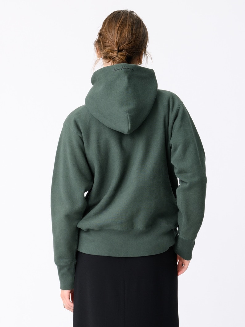 プルオーバー フーディー（オートミール/ブラック/ダークグリーン） 詳細画像 dark green 3