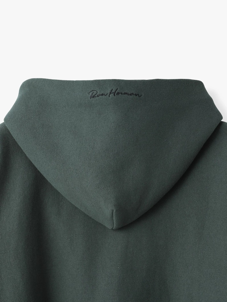 プルオーバー フーディー（オートミール/ブラック/ダークグリーン） 詳細画像 dark green 6