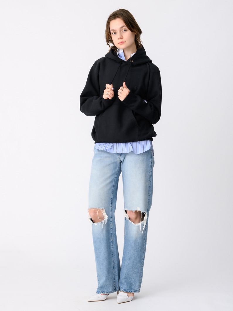 プルオーバー フーディー（オートミール/ブラック/ダークグリーン） 詳細画像 black 3