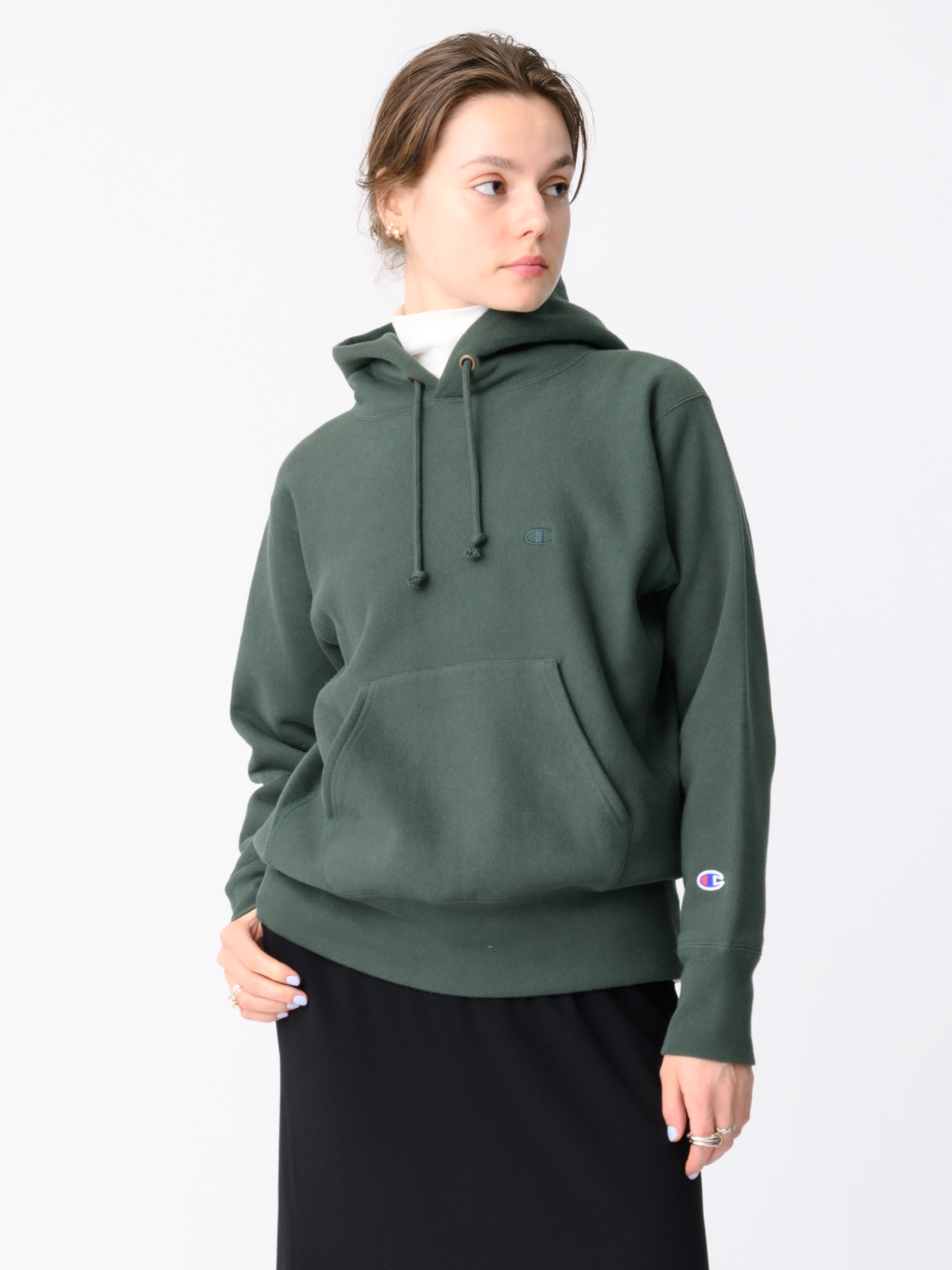 【新品未使用】ロンハーマン別注 プルオーバー フーディー　チャンピオン S プルオーバー フーディー（オートミール/ブラック/ダーク