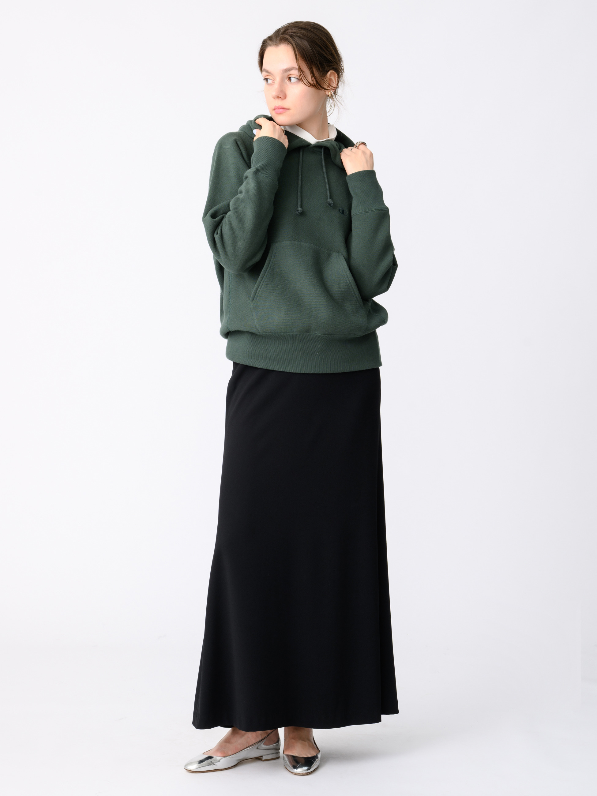 ロンハーマンChampionプルオーバー フーディー オートミール プルオーバー フーディー（オートミール/ブラック/ダーク