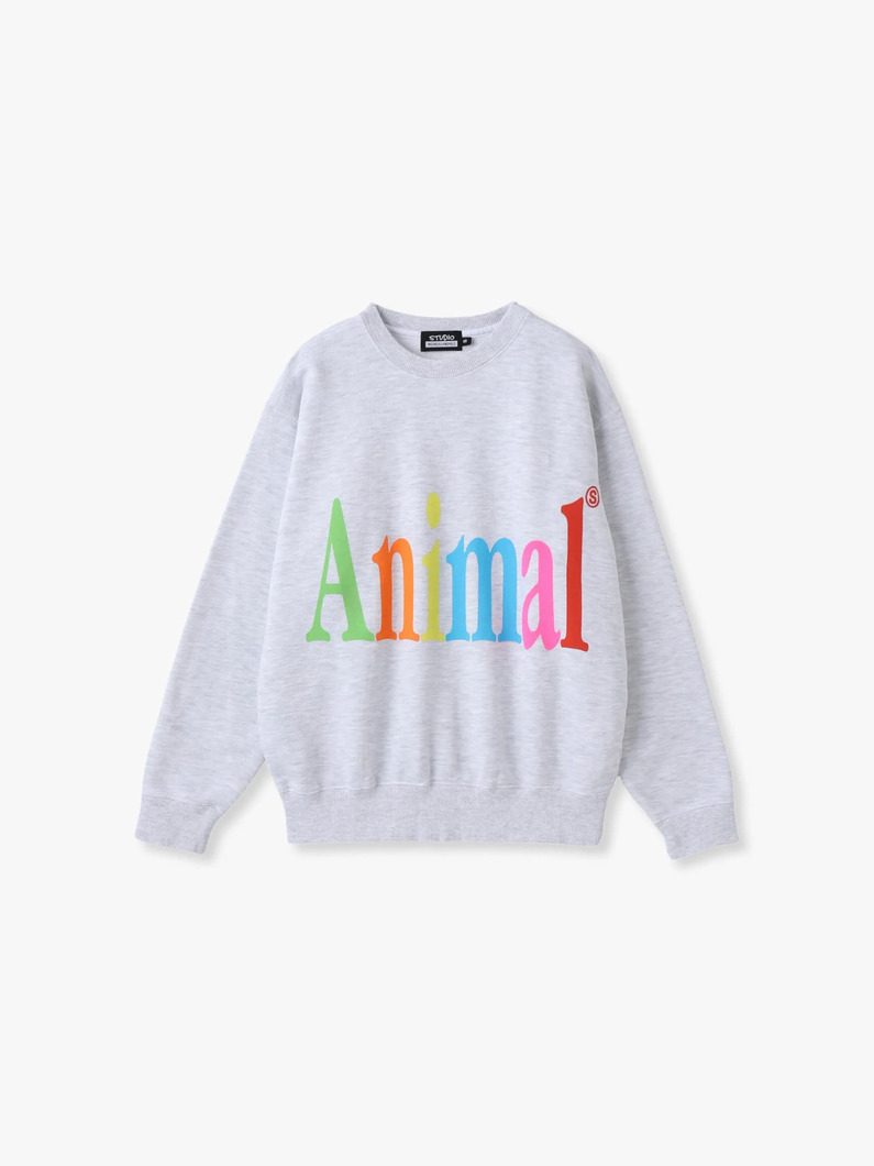 アニマルズレター スウェット シャツ＆キーホルダー 詳細画像 gray 3