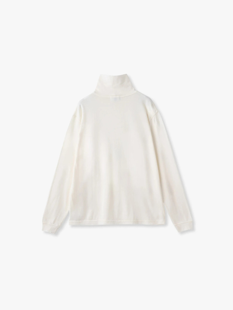 コットンカシミア タートルネックトップ 詳細画像 black 1