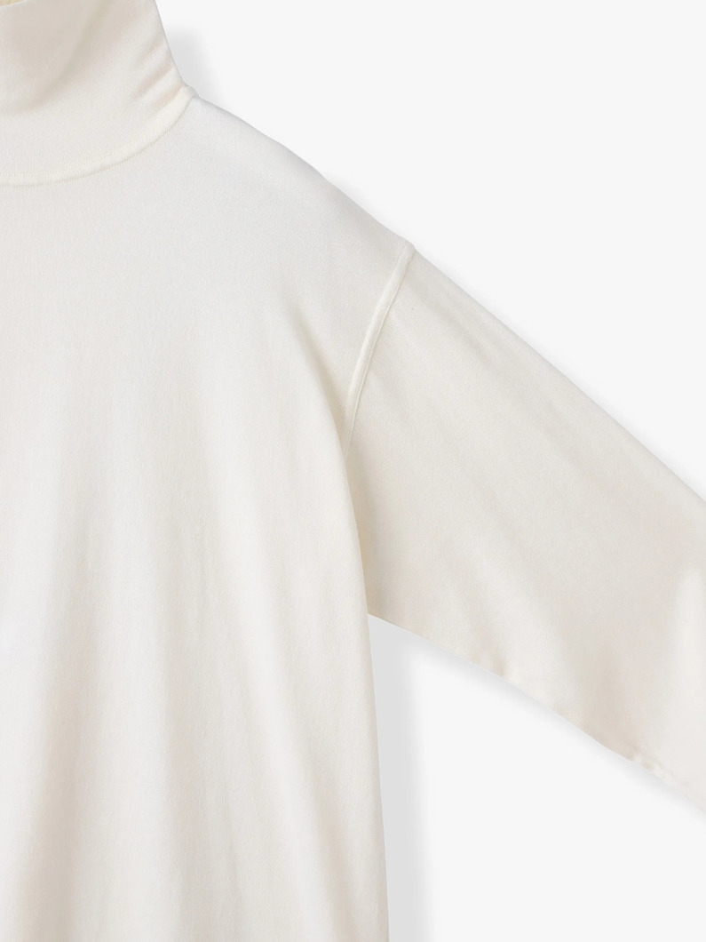 コットンカシミア タートルネックトップ 詳細画像 black 2