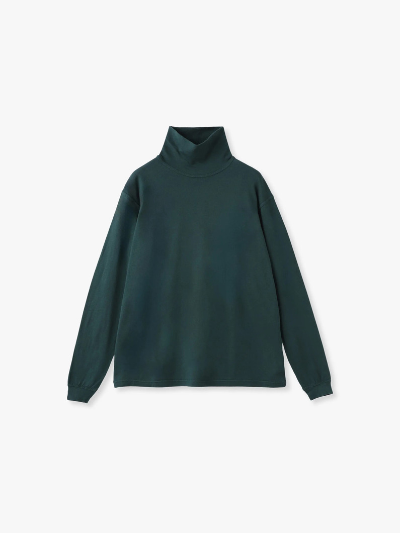 コットンカシミア タートルネックトップ 詳細画像 green
