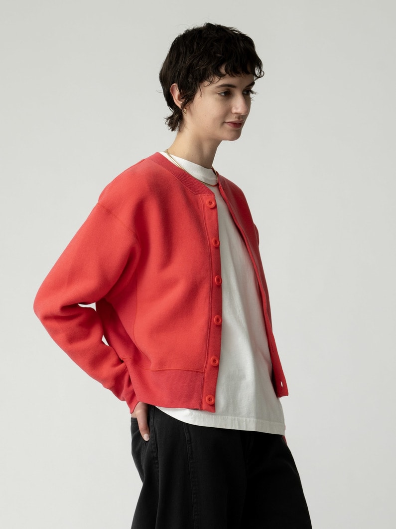 スウェット カーディガン 詳細画像 red 2