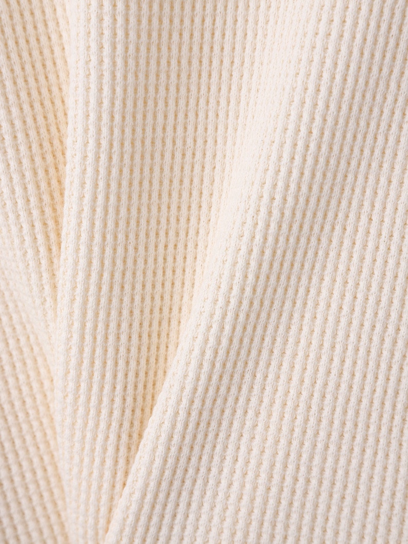 ブランケットステッチ ワッフル プルオーバー 詳細画像 ivory 3