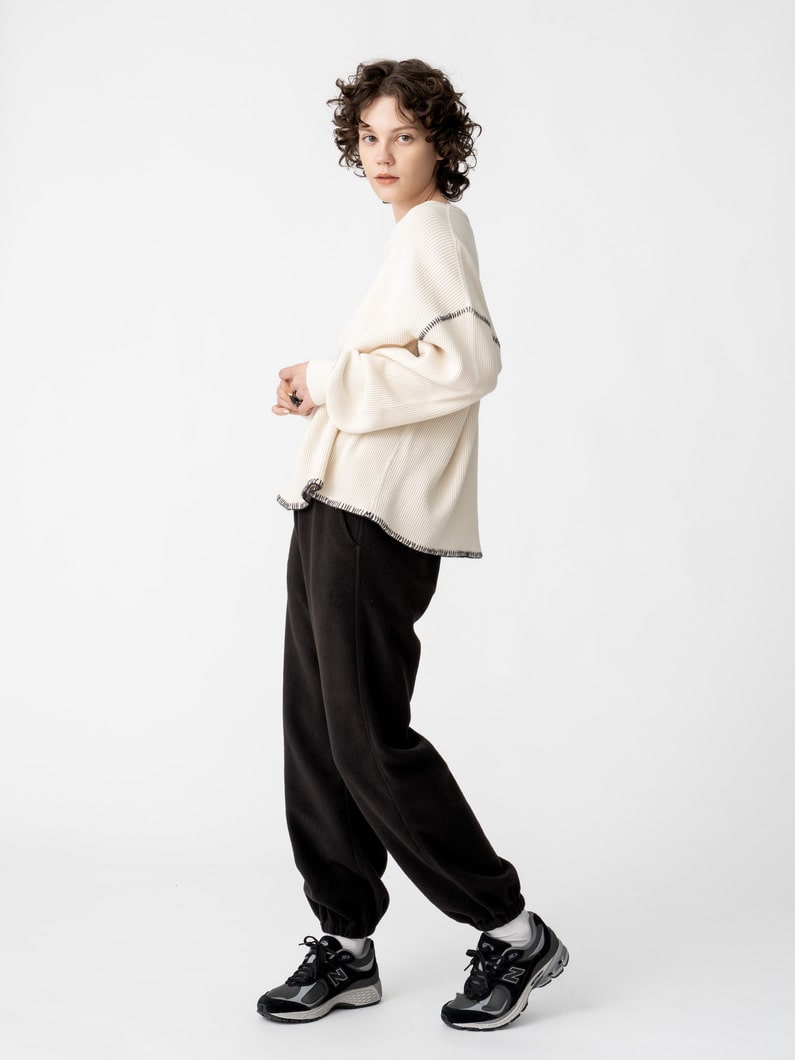 ブランケットステッチ ワッフル プルオーバー 詳細画像 ivory 2