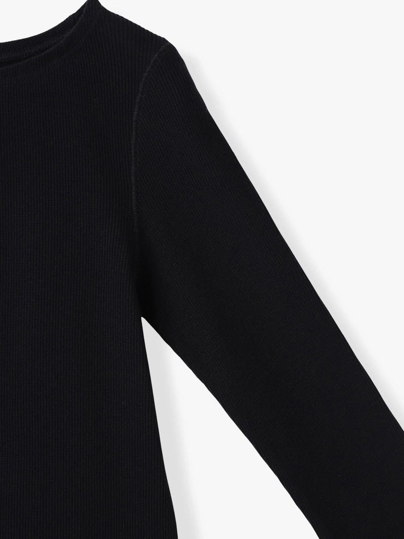 ワイドネック プルオーバー（ブラック/アイボリー） 詳細画像 black 2