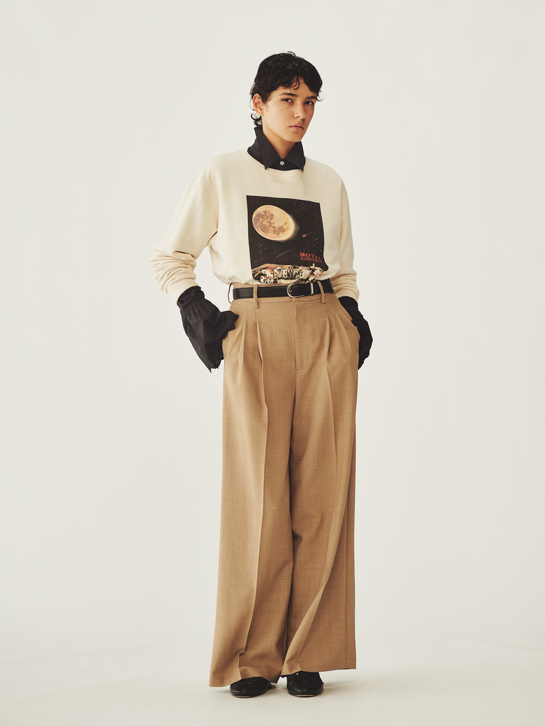 ビンテージ ホテルプリント スウェットトップ 詳細画像 ivory 3