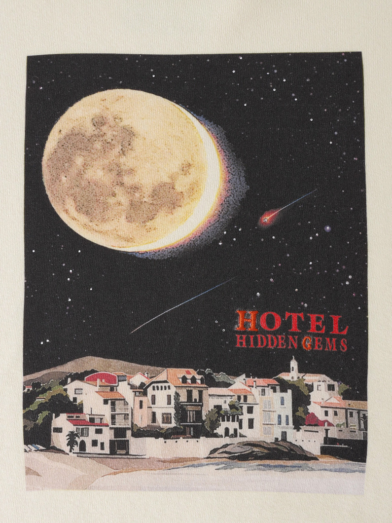 ビンテージ ホテルプリント スウェットトップ 詳細画像 ivory 5