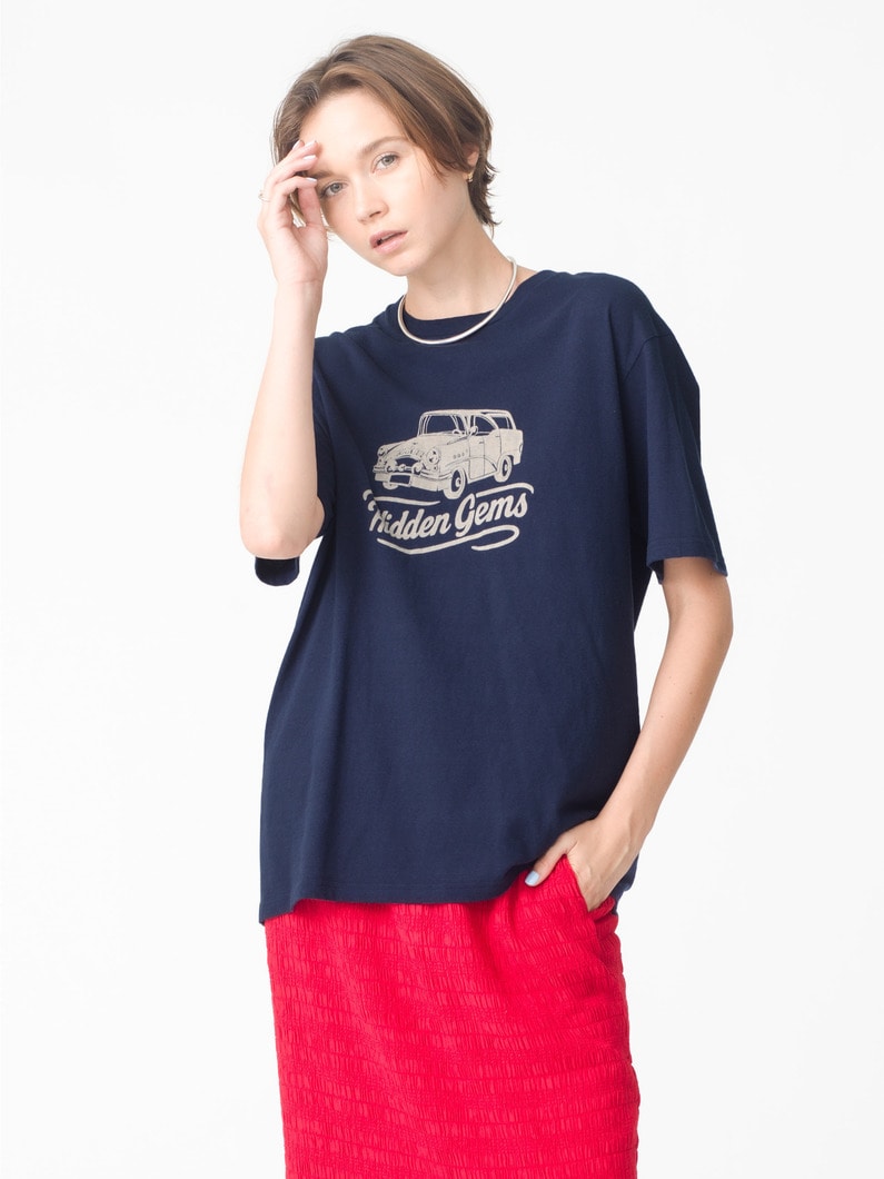 ビンテージ カープリント ティー 詳細画像 navy 1