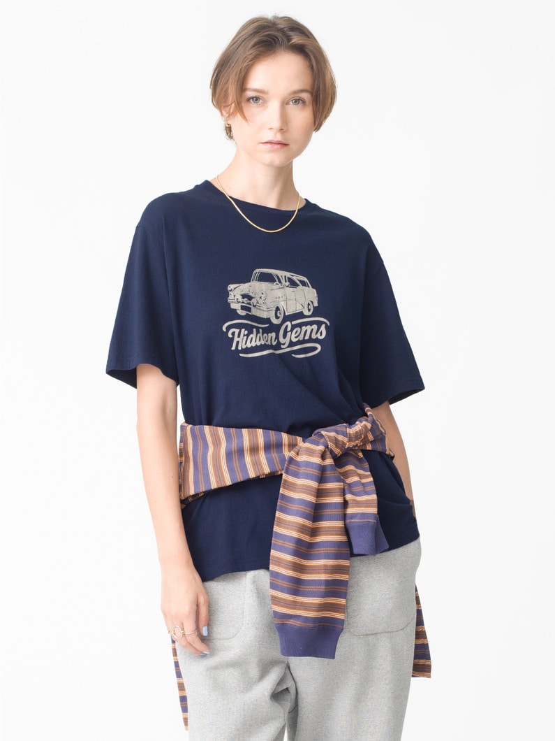ビンテージ カープリント ティー 詳細画像 navy 2