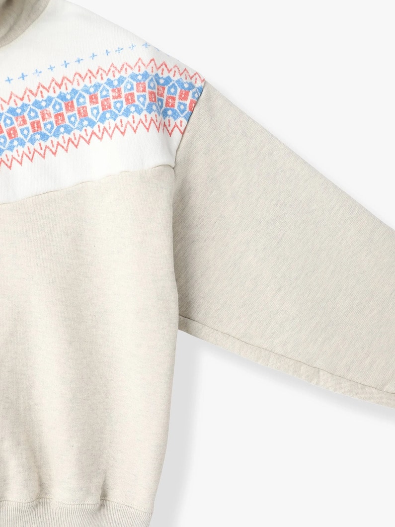 スノーフレーク ハーフジップ スウェットプルオーバー（グレー） 詳細画像 gray 2