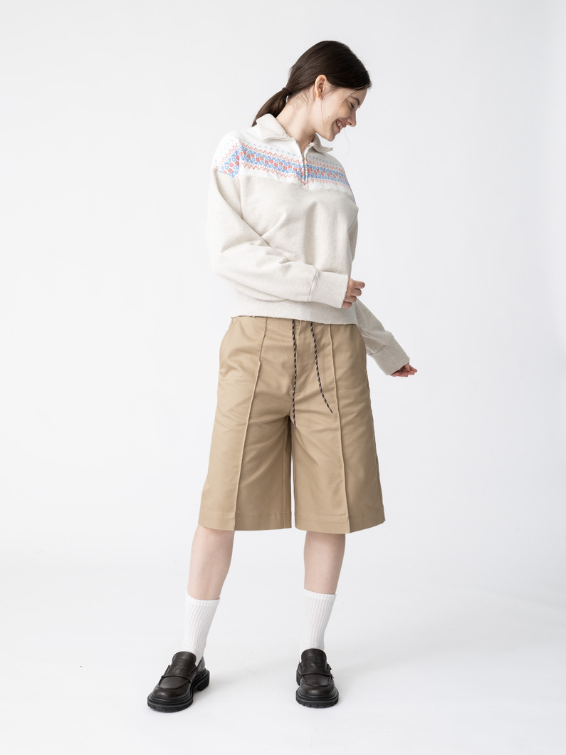 スノーフレーク ハーフジップ スウェットプルオーバー（グレー） 詳細画像 gray 2