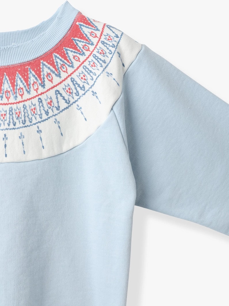 スノーフレーク スウェットプルオーバー（ライトブルー） 詳細画像 light blue 2