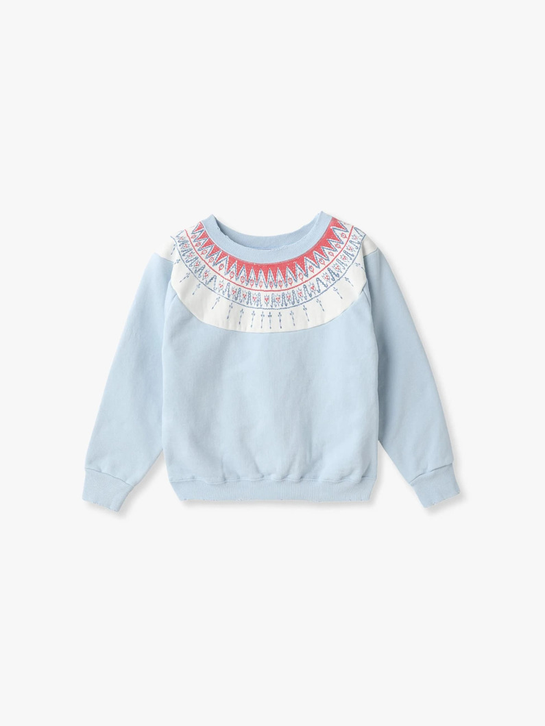 スノーフレーク スウェットプルオーバー（ライトブルー） 詳細画像 light blue 3