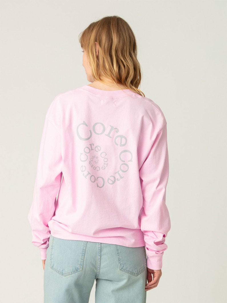 コア プリント ロングスリーブティー 詳細画像 pink 2