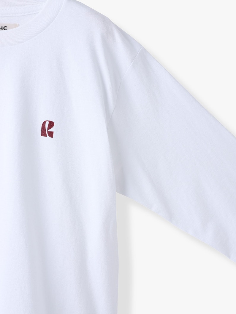 カルチャー プリント ロングスリーブティー 詳細画像 white 2