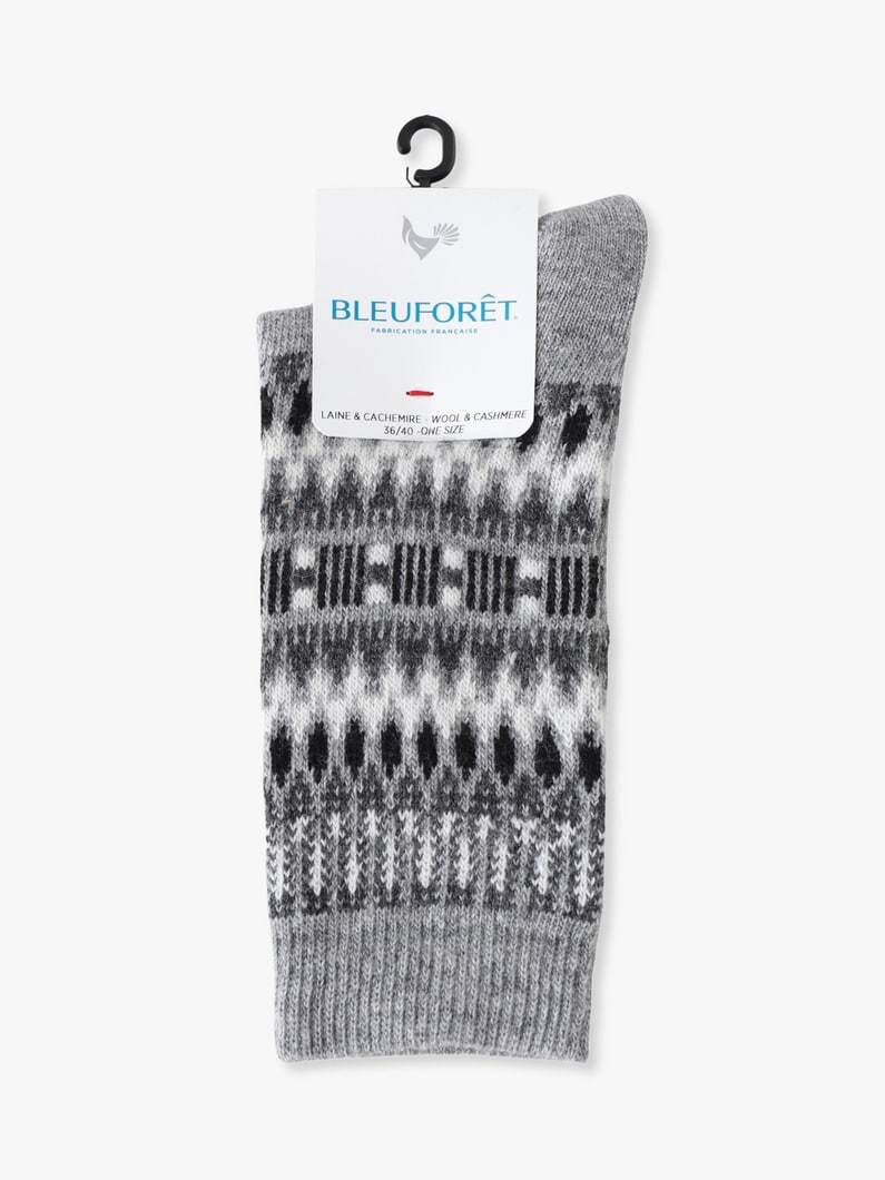 ノルディック ウール ソックス 詳細画像 gray 2